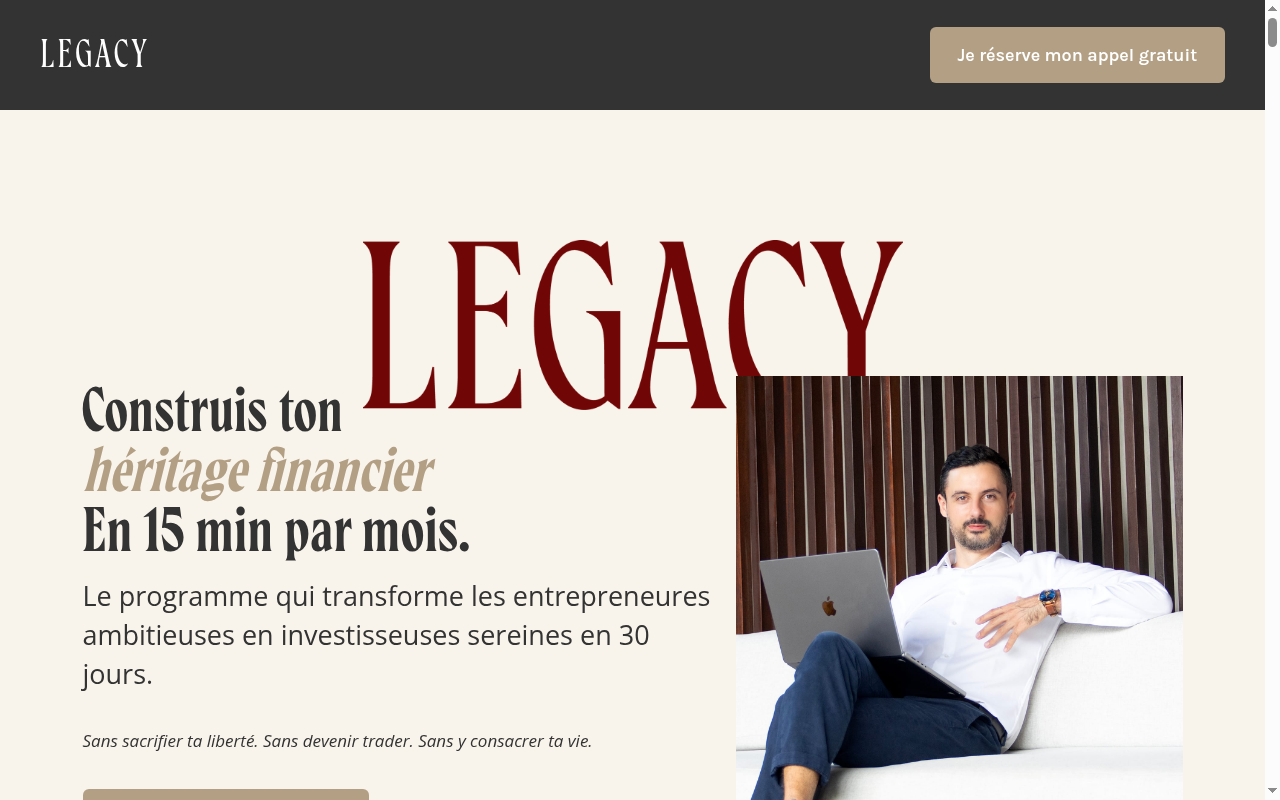 Hero Legacy créé pour Paul Brandli sur ordinateur