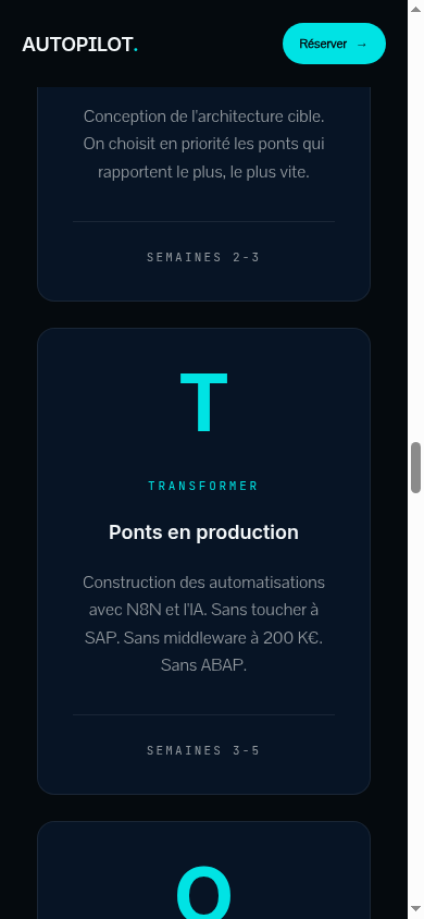 Étape méthode Autopilot Fit Advisory sur mobile